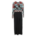 thumbnail image 1 of Pre-Owned Elie Saab Floral Embroidered Long Sleeve Jumpsuit in Multicolor Viscose, 1 of 2