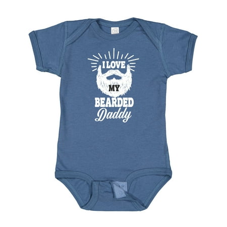 

Inktastic I Love My Bearded Daddy Gift Baby Boy or Baby Girl Bodysuit