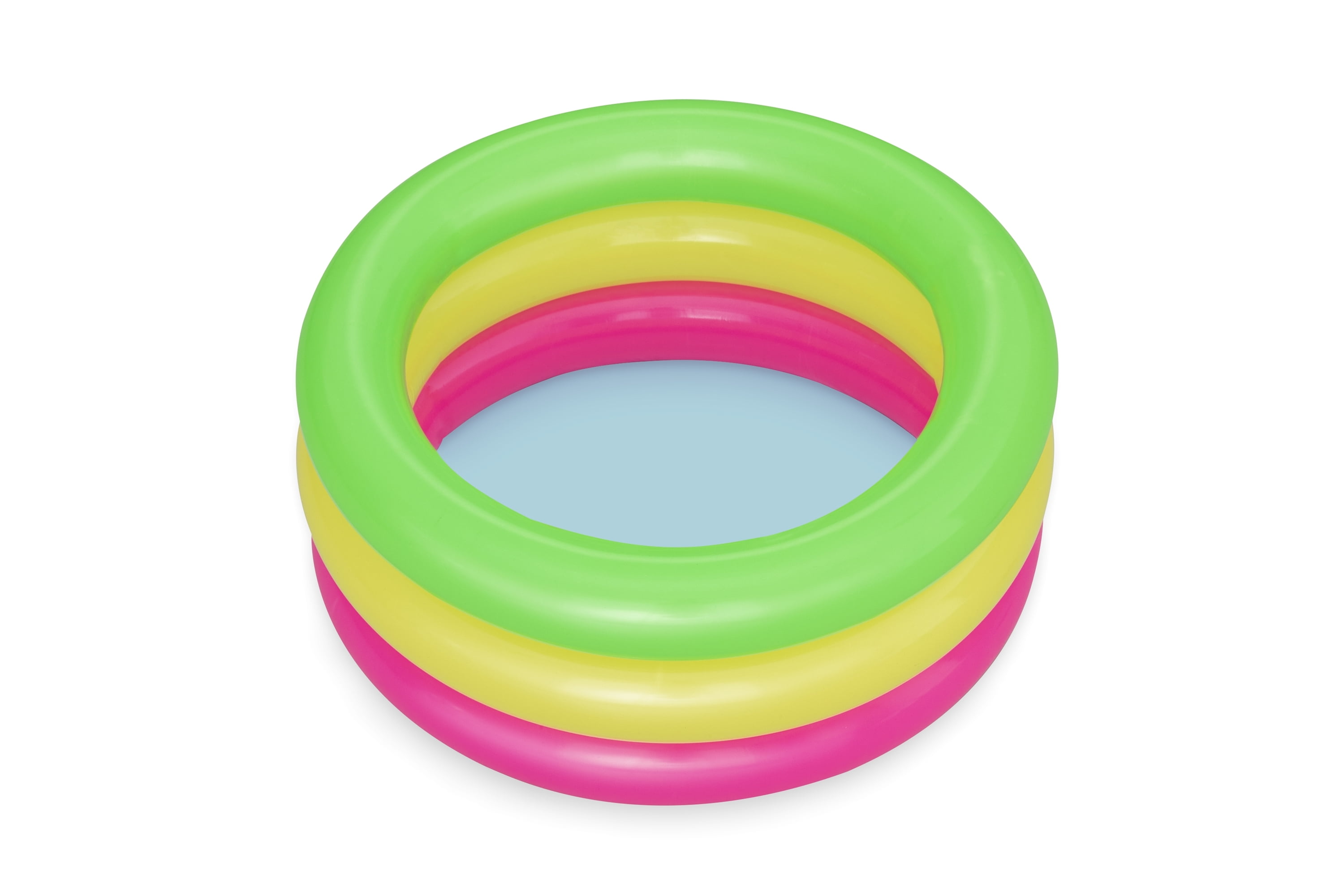 Bluescape Round 3-Ring Inflatable Multi-Color Kiddie Pool 27.5" x 12" Ages 2+