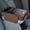 coffee, variant on lacooooppia Car Armrest Pad Center Console Organizer PU Leather Interior Storage Box Cup Holders Easy Install with Phone Slot Durable and Comfortable Suitable for Road Trips Home Car gray