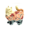 thumbnail image 1 of Flowers Big Cat Figurine, 1 of 1