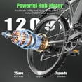 thumbnail image 4 of Electric Bike for Adults,1200W Peak Ebike, 50Miles 25MPH Commuting Electric Mountain Bike, 26" Adult Electric Bicycle with Removable Battery, 21 Speed,UL All Terrain E-Bike, 4 of 11