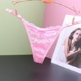 thumbnail image 3 of Ladies Underwear Panties Pink Lace Thong Cute Womens Underwear Cute Panties for Women One Size, 3 of 3