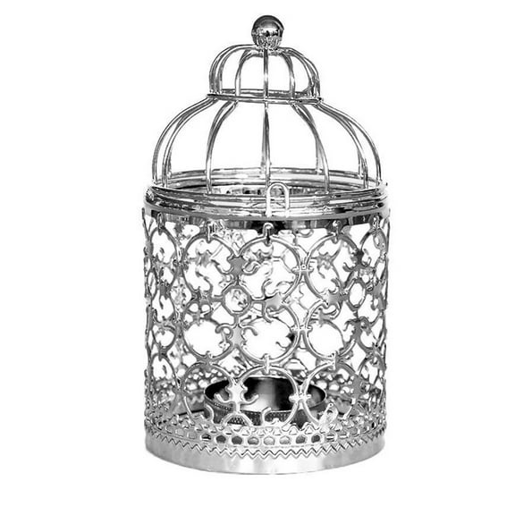 Off Promotions! Nomeni Candle Holder European Style Metal Craftwork Bird Cage Candle Holder Silver, 1X Candle Holder (Candle Not Included) Clearance Sale Silver