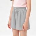 thumbnail image 4 of Girl’s Bermuda Shorts Elastic Waist Drawstring Casual Bottoms Summer Loose Knee Length Sports Shorts 2-9 Years, 4 of 6