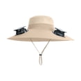 thumbnail image 5 of Solar Powered Sun Hat With Built In Fan For Outdoor Work Sports And Fishing Wide Brim Breathable Unisex Design Camping Hats Buoy Hat Old Man Hats Convertible Hats for Women Cool Hiking Clothes Women, 5 of 5