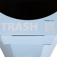thumbnail image 3 of happimess Fleur 25-Gallon Traditional Classic Disposable Corrugated Cardboard Event Trash Can and Recycling Bin, Tide Pool Blue (Set of 2), HPM1300G-SET2, 3 of 8