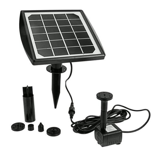 1 Set of Creative Solar Water Fountain Garden Landscape Solar Water Fountain