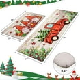 thumbnail image 3 of Christmas Kitchen Rugs Set of 2, Farmhouse Christmas Truck Gnome Kitchen Floor Mat, Non Slip Anti Fatigue Kitchen Mats for Floor, Cushioned Kitchen Rug Set Christmas Winter Holiday Decorations, 3 of 6