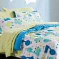 thumbnail image 3 of Sleep Zone Kids Full/Queen Bedding Comforter Set - 7 Pieces Super Cute & Soft Bedding Sets & Collections with Comforter, Sheet, Pillowcase & Sham - Fade Resistant Easy Care (Cute Dino), 3 of 7