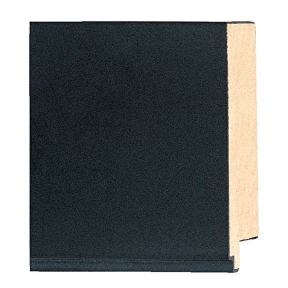 Picture Frame Moulding (Wood) 100Ft Bundle - Contemporary Black Finish - 2.375" Width - 9/16"