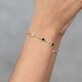 thumbnail image 4 of Gem Stone King 1.45 Ct Oval Black Onyx 18K Yellow Gold Plated Silver Bracelet for Women, 4 of 4