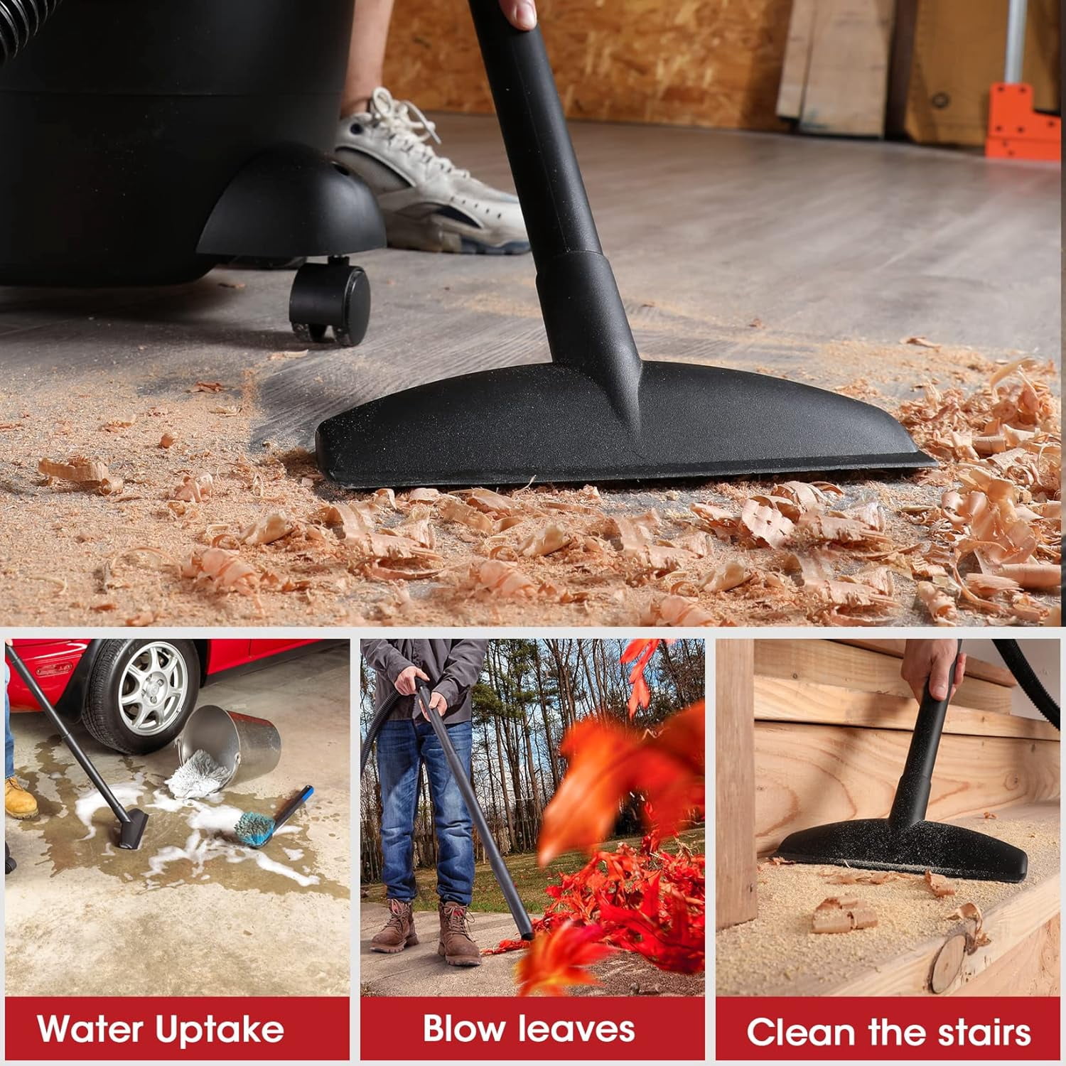 Shop-Vac 6 Gallon 3.0 Peak HP Wet Dry Vacuum, Heavy-Duty Shop Vacuum with Attachments, 5920611