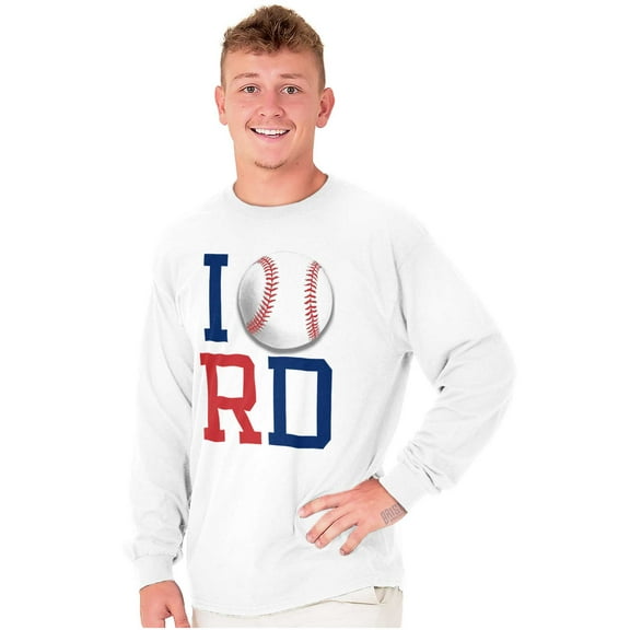 Béisbol Republica Dominicana Ball Long Sleeve TShirt Men Women Brisco Brands S