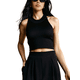 thumbnail image 1 of Blusa Crop Cuello Halter Canale Diseño Elegante y Comodidad, 1 of 5
