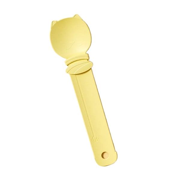 Methold Dispensador de comida para perros con hebilla fija, buenos materiales para gatos, exprimidor dispensador de albóndigas fritas Suministros para gatos Amarillo