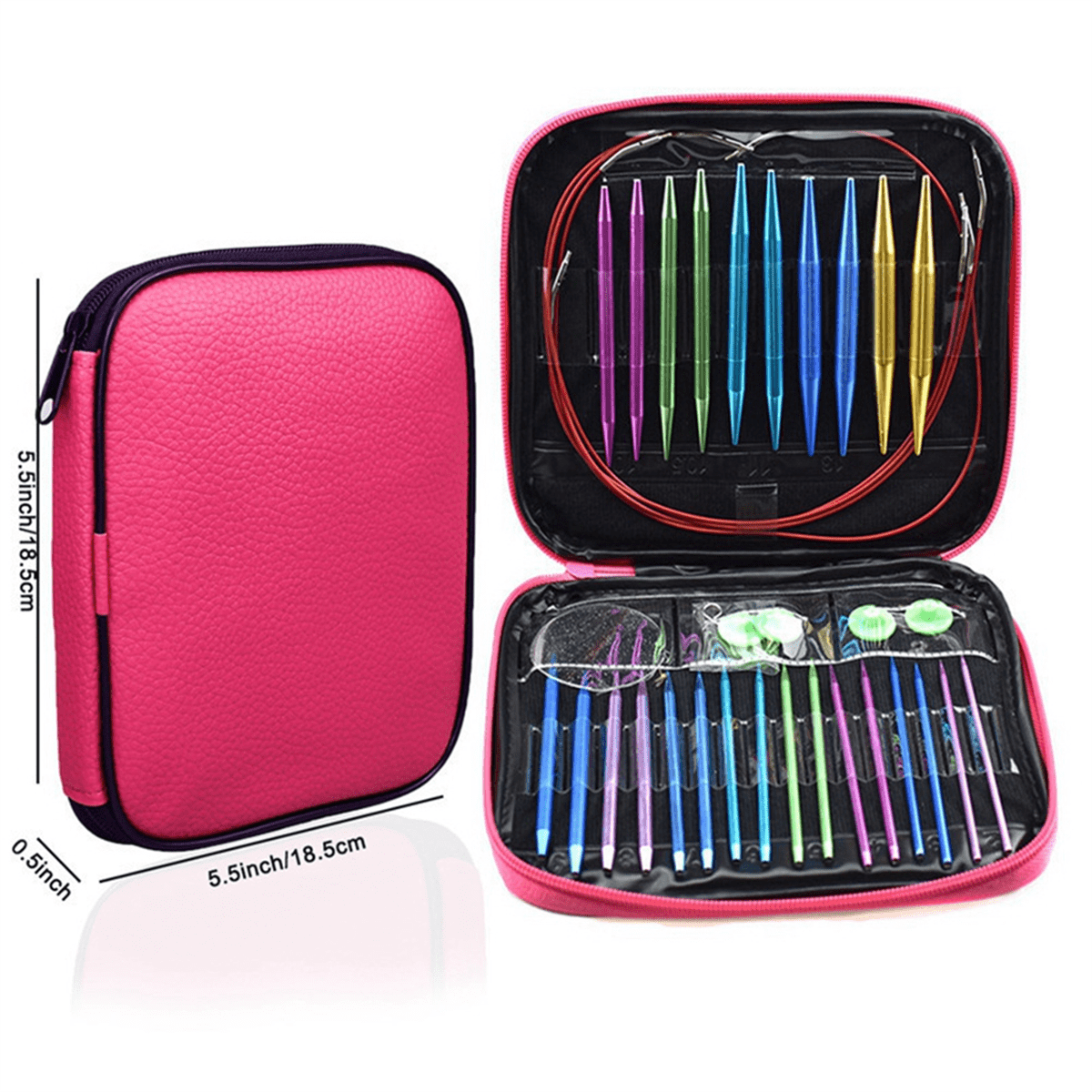 Circular Needle Set Aluminum Oxide Removable and Interchangeable Circular Needle DIY Knitting Tool Sweater Needle Set