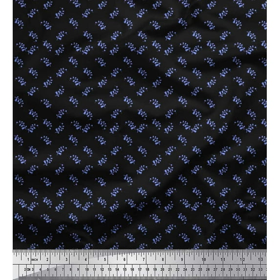 Soimoi Poly Georgette Fabric Floral Shirting Print Fabric by The Yard 52 Inch Wide