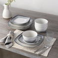thumbnail image 2 of Noritake Colorscapes Layers Charcoal 12-Piece Square Dinnerware Set, Service for 4, 2 of 7