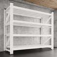 thumbnail image 2 of AUHUP 4-Tier Garage Storage Shelves 3000LBS Heavy Duty Metal Shelving 48" W Shelving Unit for Warehouse,Basement Industrial,Home Utility Rack Shelf,48"W x 24"D x 70"H, White, 2 of 10