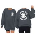 thumbnail image 1 of VBARHMQRT Neon Sweatshirt Womens Letter Print Crewneck Pullover Hoodless Sweatshirt Fall Long Sleeve Sweatshirts Top Blouse, 1 of 5