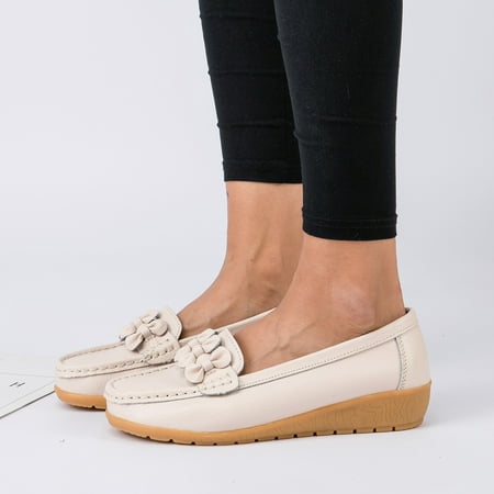 

Cathalem Slip On Women Comfort Walking Flat Loafers Casual Shoes Driving Loafers Walking Shoes Womens Casual Comfortable Shoes Beige 7.5