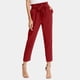 thumbnail image 1 of WILLBEST Pantalones Casuales de Mujer con Cintura Alta, con Cinturón y Lazo, para Comodidad y Estilo Diario Chica, 1 of 5