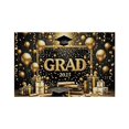 thumbnail image 1 of Decorative Flags, Congratulations Class of 2025 Sign Banner Door Cover Graduation Decorations Large Front Door Porch Sign Indoor Outdoor Photo Booth Props, Flags_ Banners & Accessories, 1 of 7