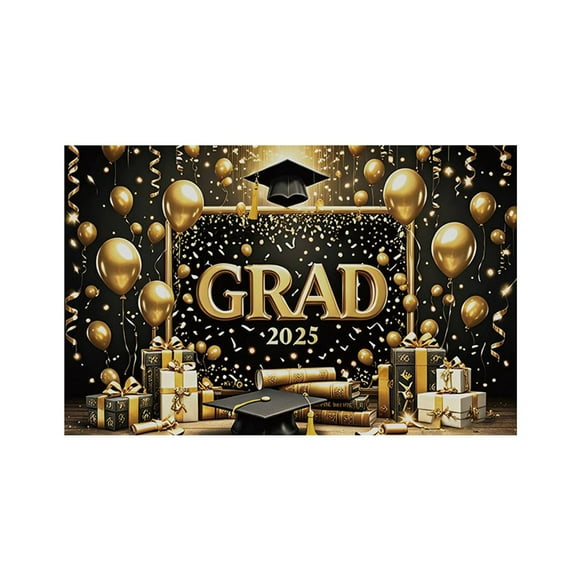 Decorative Flags, Congratulations Class of 2025 Sign Banner Door Cover Graduation Decorations Large Front Door Porch Sign Indoor Outdoor Photo Booth Props, Flags_ Banners & Accessories