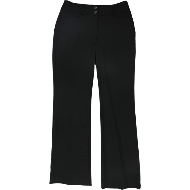 Alfani Womens Curvy-Fit Casual Trouser Pants black 2x31