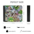thumbnail image 2 of Rick And Morty Leather Wallet Slim Card Wallet Bifold Fashion Card Holder Purse, 2 of 7