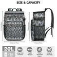 thumbnail image 3 of Abstract Insulated Cooler Backpack - 20L Leakproof Soft Cooler Bag for Camping, Beach & Picnic, Vintage Style with Long-Lasting Insulation, 3 of 6