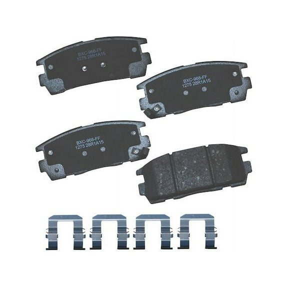 Rear Brake Pad Set - Compatible with 2010 - 2017 GMC Terrain 2011 2012 2013 2014 2015 2016
