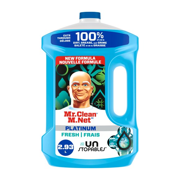 Mr. Clean All Purpose Cleaner, Multi Purpose Cleaner, Pour, Unstopables Scent, 2.93L