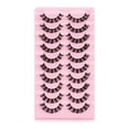 thumbnail image 1 of 10 pares de pestañas autoadhesivas reutilizables sin pegamento ni delineador de ojos TFixol  Negro y TY173-US, 1 of 7