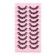thumbnail image 1 of 10 pares de pestañas autoadhesivas reutilizables sin pegamento ni delineador de ojos Labymos  Pestañas postizas, 1 of 7