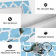 thumbnail image 6 of Morocco Light Blue Outdoor Rug for Patio/Deck/Porch, Non-Slip Large Area Rug 4 x 6 Ft, Cute Dinosaur Bike Vintage Indoor Outdoor Rugs Washable Area Rugs, Reversible Camping Rug Carpet Runner, 6 of 8
