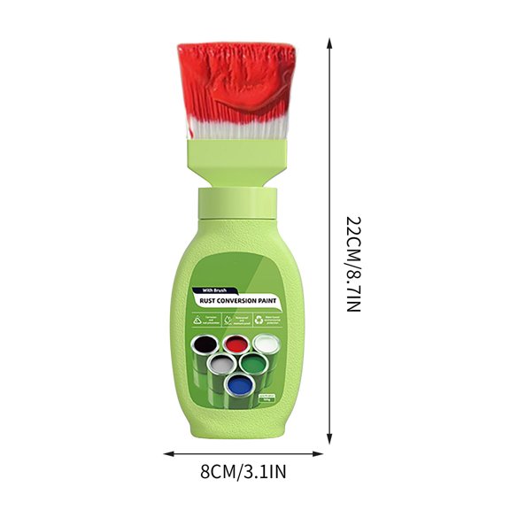 All-in-One Paint, Touch-Up Paint for Furniture, Cabinets, Wood, Metal - No Sanding, Fast-Drying, Water-Based Multi-Surface Red