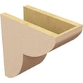 thumbnail image 5 of 6"W x 12"D x 12"H Classic Crestline Rough Cedar Woodgrain TimberThane Corbel, Primed Tan, 5 of 6
