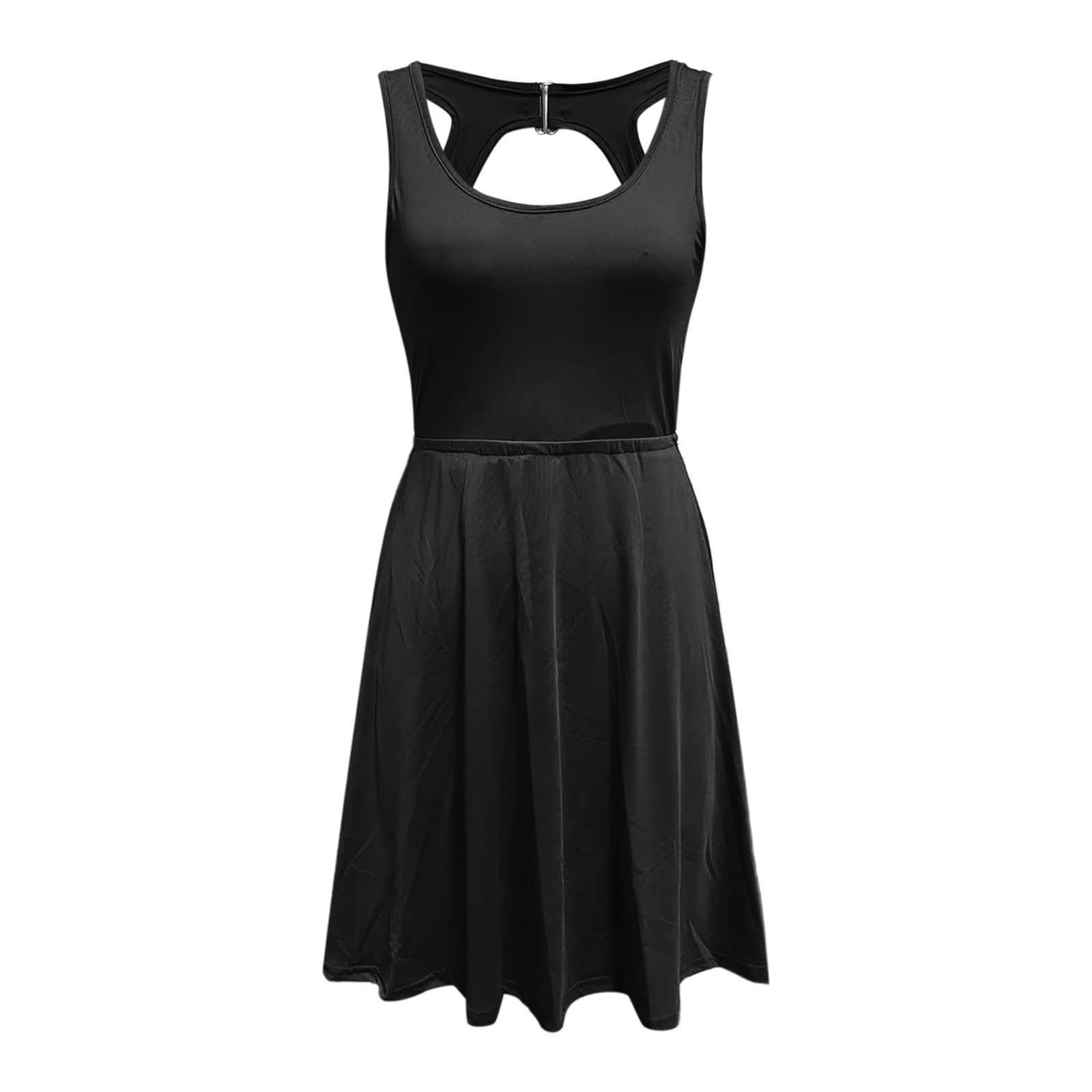 Womens Solid Tennis Dress With Built In Shorts And Bra Workout Dress Athletic Dress For Women Business Dresses for Women Women Solid Tunic Dress Summer Dress for Women Summer Casual Dress for Women