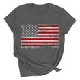 thumbnail image 3 of PXLKNZH American Flag Top Women Plus Size Short Sleeve 4th of July Patriotic Graphic Tees 2025 Summer Independence Day V Neck Shirts,Gray,XL, 3 of 8
