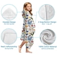 thumbnail image 7 of Butterfly Colorful Insect Pattern Hooded Bath Towel，60"x35" for Ages 3 To 12 Kids, Quick Dry Lightweight Soft Microfiber Hood Beach Towel Cover Up for Kids, 7 of 7