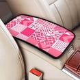thumbnail image 3 of Car Handrails Box Pad 12.6 X 7.5 In Waterproof Non-Slip Wear-Resisting Durable Breathable Strong Tensile And Tensile Stretch Hotpink Geometric Patterns_4, 3 of 7