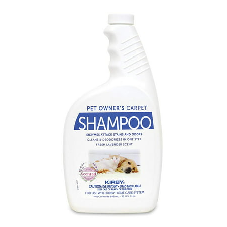 Kirby Pet Owner Allergen Carpet Shampoo Cleaner Odor Stain Remove Lavender Scent [32oz