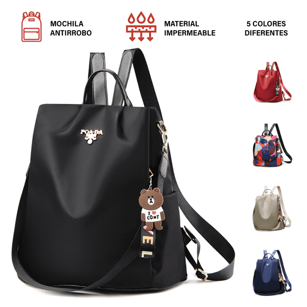 Mochila Antirrobo Pitipa Moda Oxford Impermeable Para Mujer M70-BLA