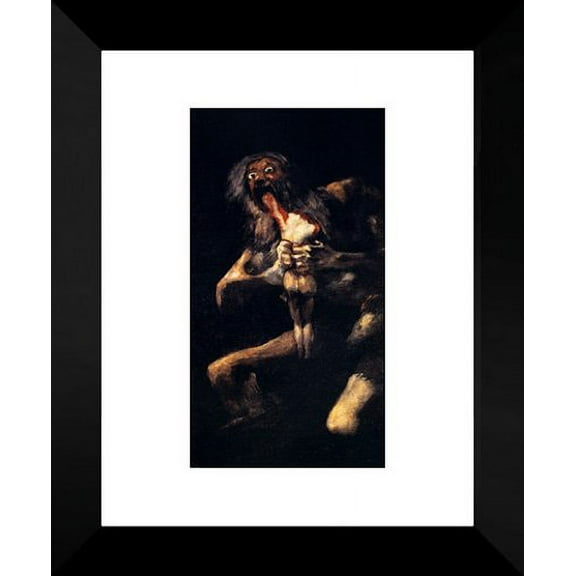 Saturn Devouring His Sons 20x24 Framed Art Print by Goya, Francisco de