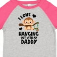 thumbnail image 4 of Inktastic Monkey I Love Hanging out with My Daddy Boys or Girls Toddler T-Shirt, 4 of 5