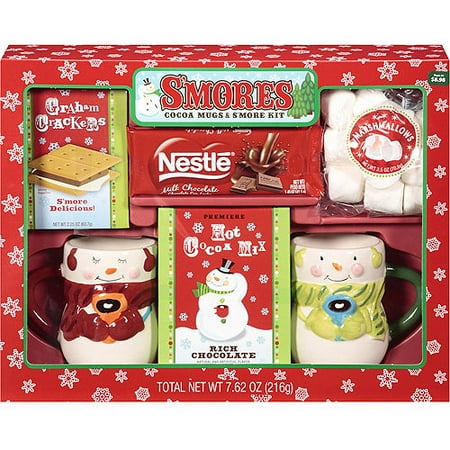 S'more Kit Gift Set with Mugs and Cocoa