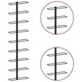 thumbnail image 3 of vidaXL Wall-mounted Wine Rack for 9 Bottles Black Iron, 3 of 4