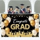 thumbnail image 2 of Fondos Negros Y Dorados Para Graduaciones. Pancarta De Felicitación Para Graduados. Pancarta Para La Decoración Del Fondo De La Fiesta De Graduación., 2 of 7